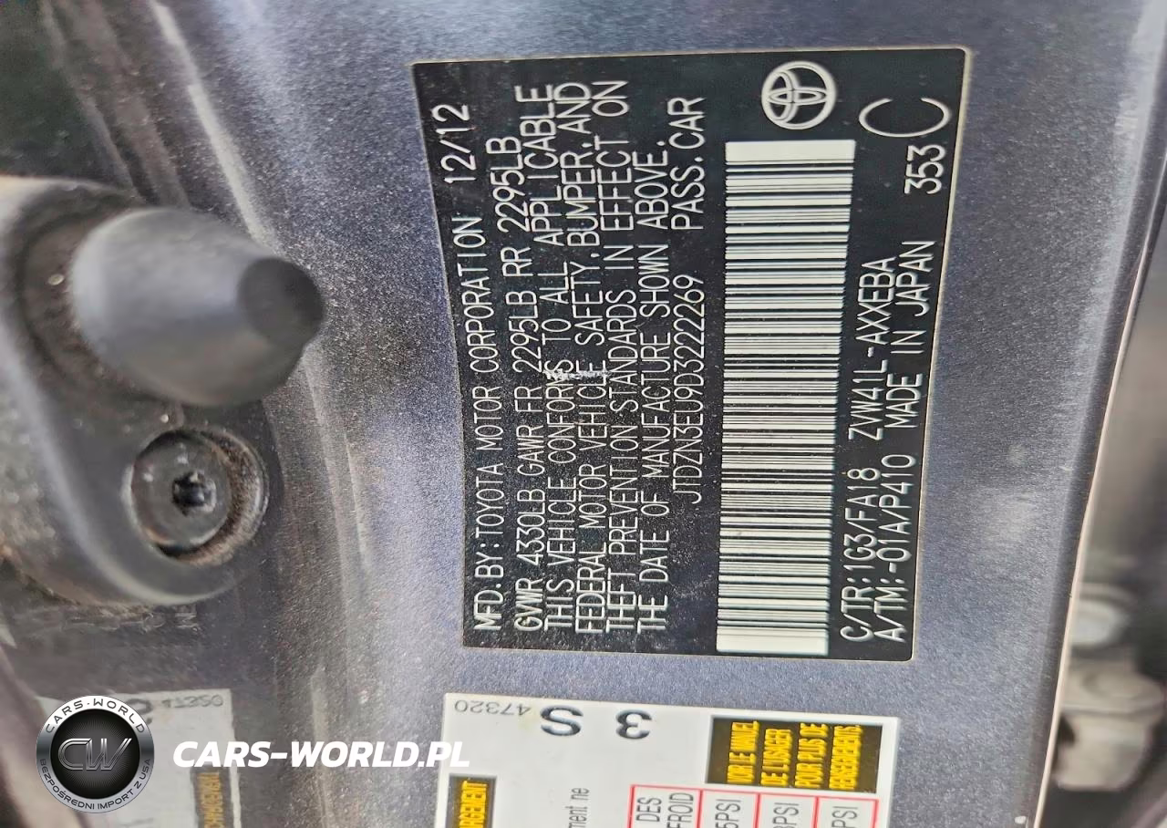 2013 Toyota Prius V Two VIN:JTDZN3EU9D3222269 - 12