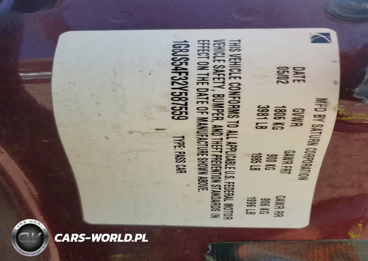 2002 Saturn L100 VIN:1G8JS54F32Y587559 - 13