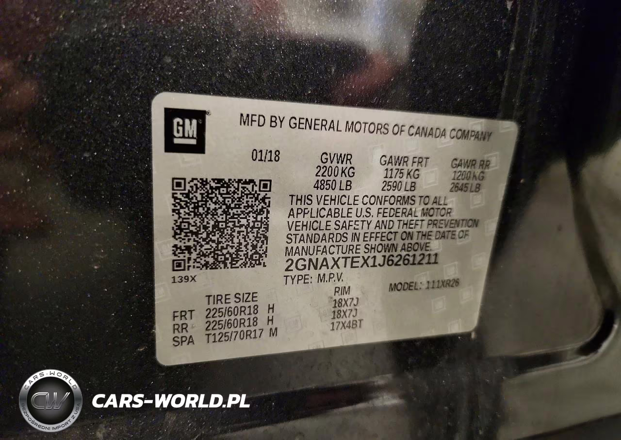 2018 Chevrolet Equinox Lt VIN:2GNAXTEX1J6261211 - 13