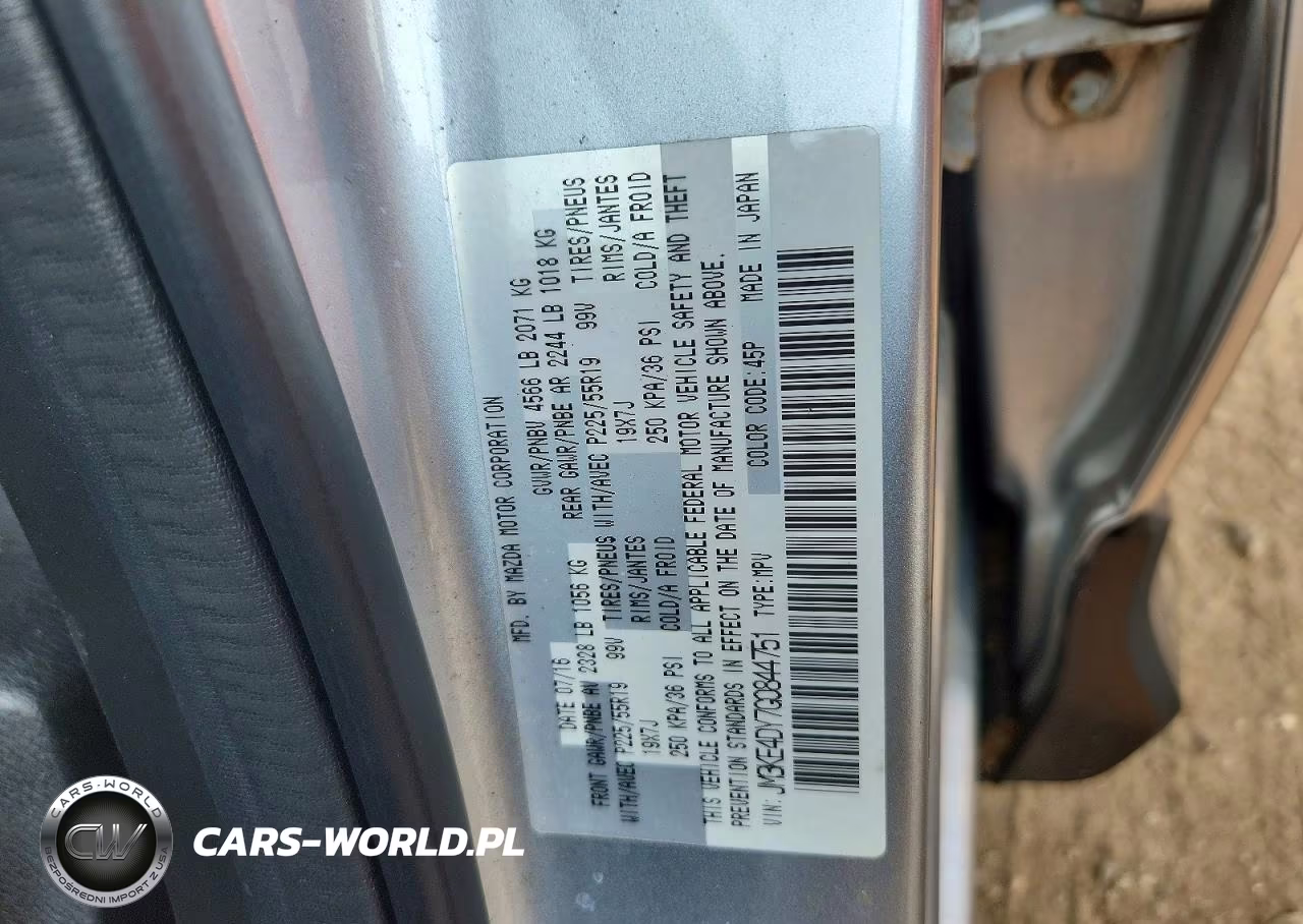2016 Mazda Cx-5 Gt VIN:JM3KE4DY7G0844751 - 12
