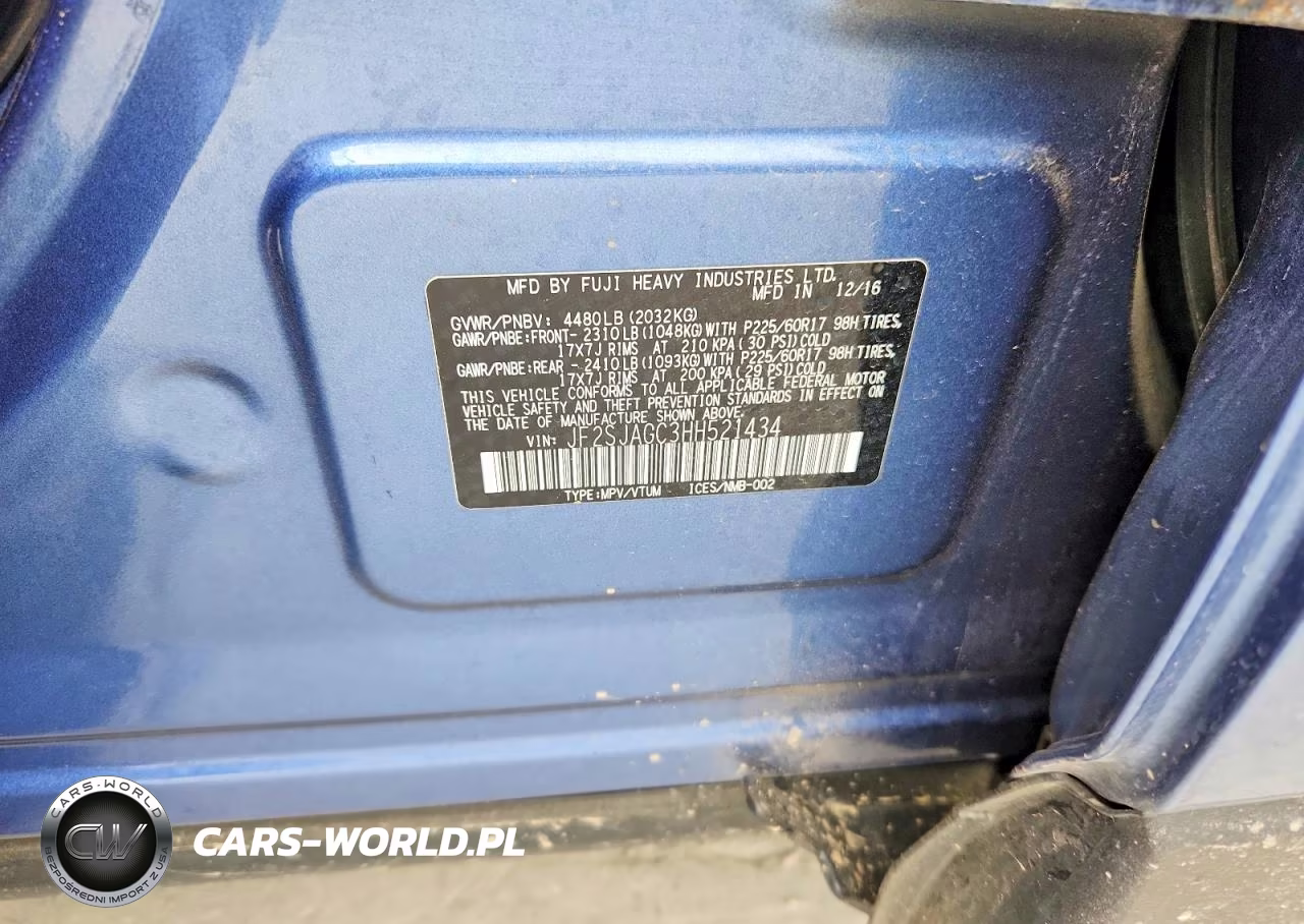 2017 Subaru Forester Premium Es VIN:JF2SJAGC3HH521434 - 13