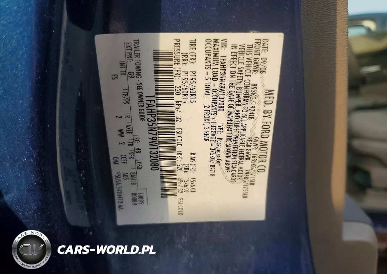 2009 Ford Focus Se VIN:1FAHP35N79W132080 - 12