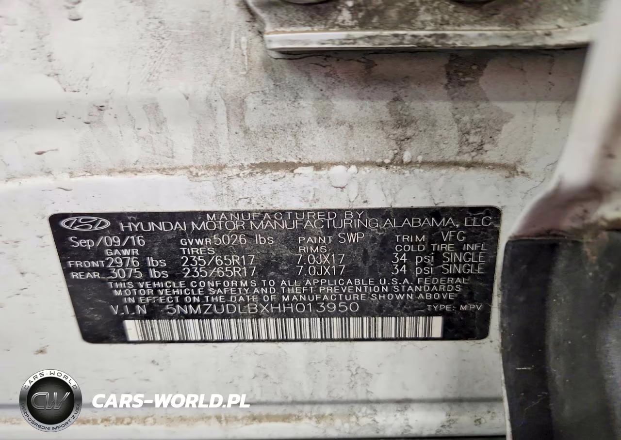 2017 Hyundai Santa Fe Sport 2.4L VIN:5NMZUDLBXHH013950 - 14