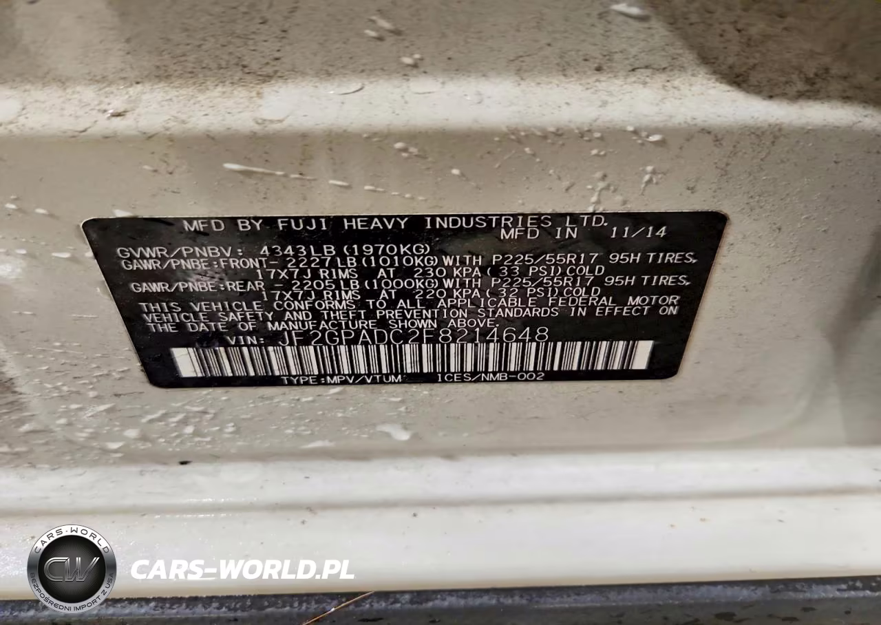 2015 Subaru Xv Crosstrek 2.0 Premium VIN:JF2GPADC2F8214648 - 12