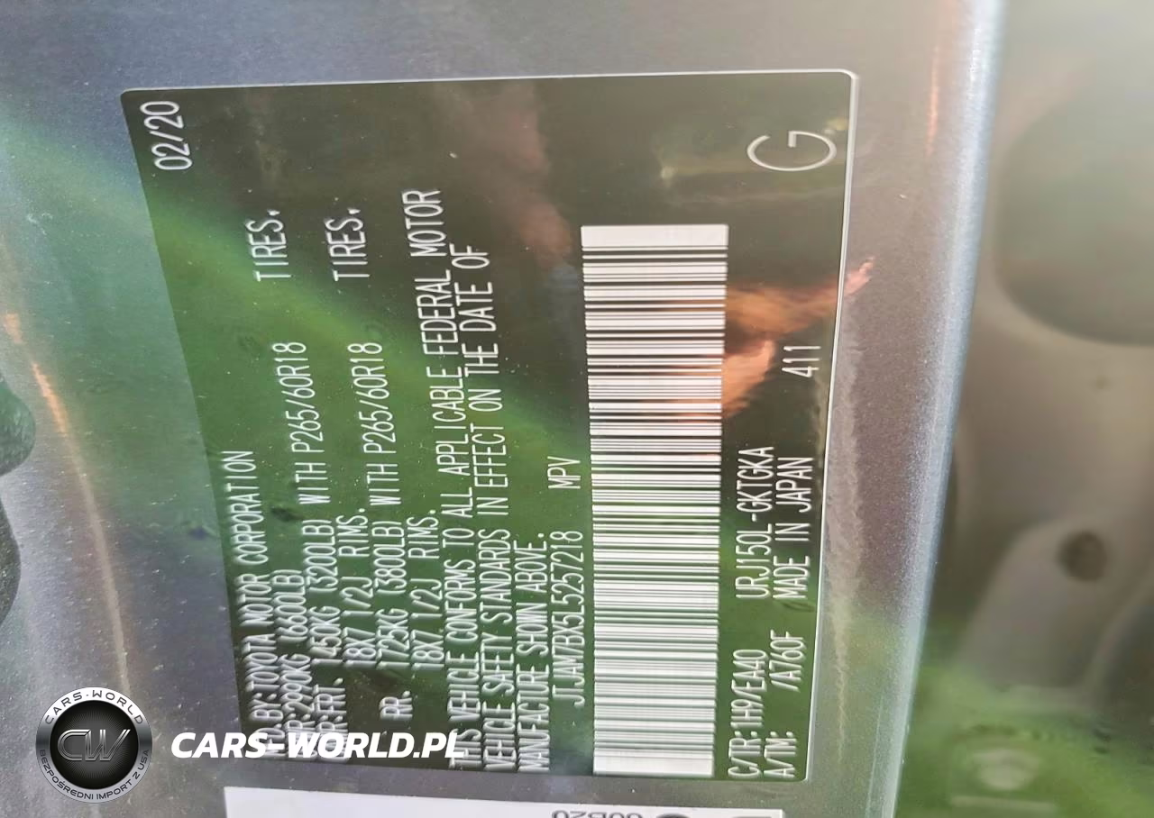 2020 Lexus Gx 460 Premium VIN:JTJAM7BX5L5257218 - 13