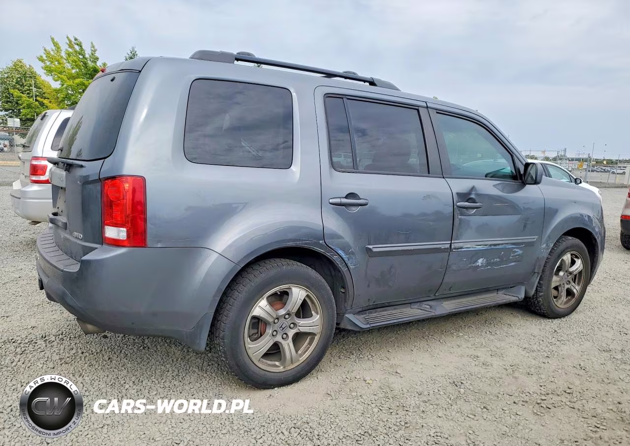 2012 Honda Pilot Exln VIN:5FNYF4H77CB013019 - 3