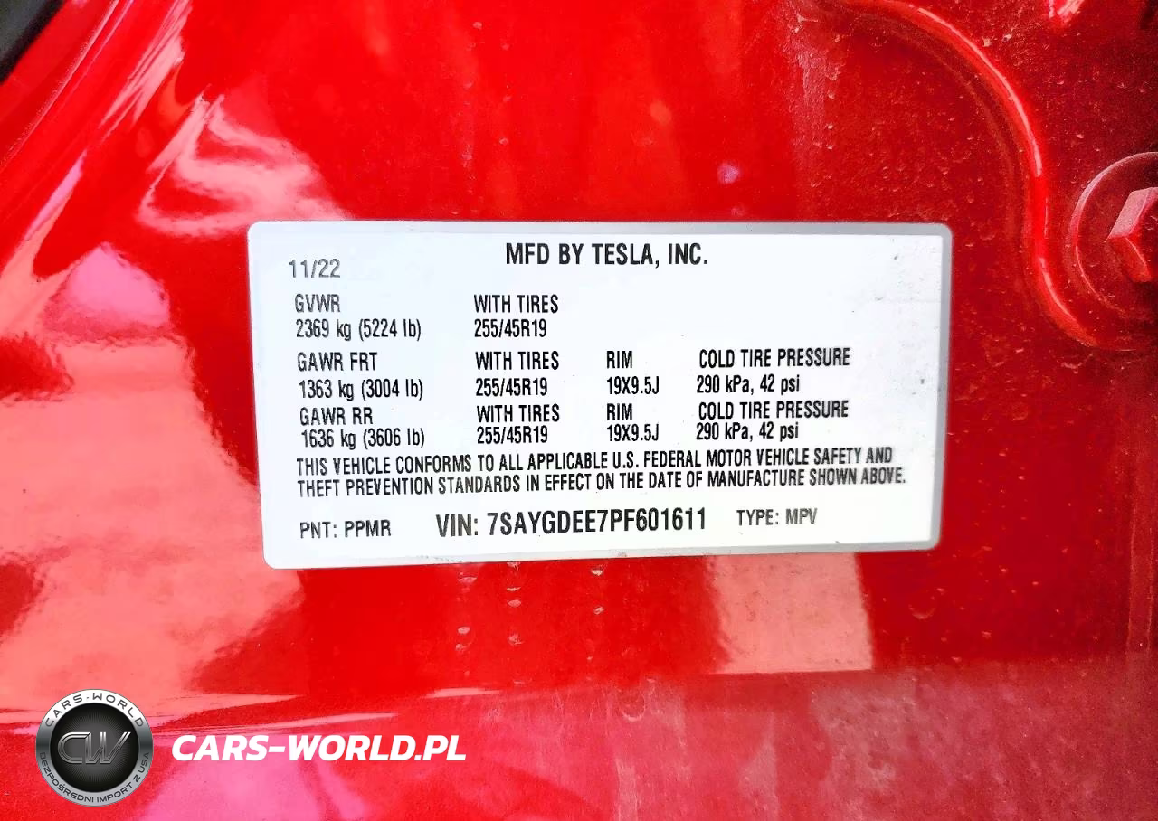 2023 Tesla Model Y VIN:7SAYGDEE7PF601611 - 13