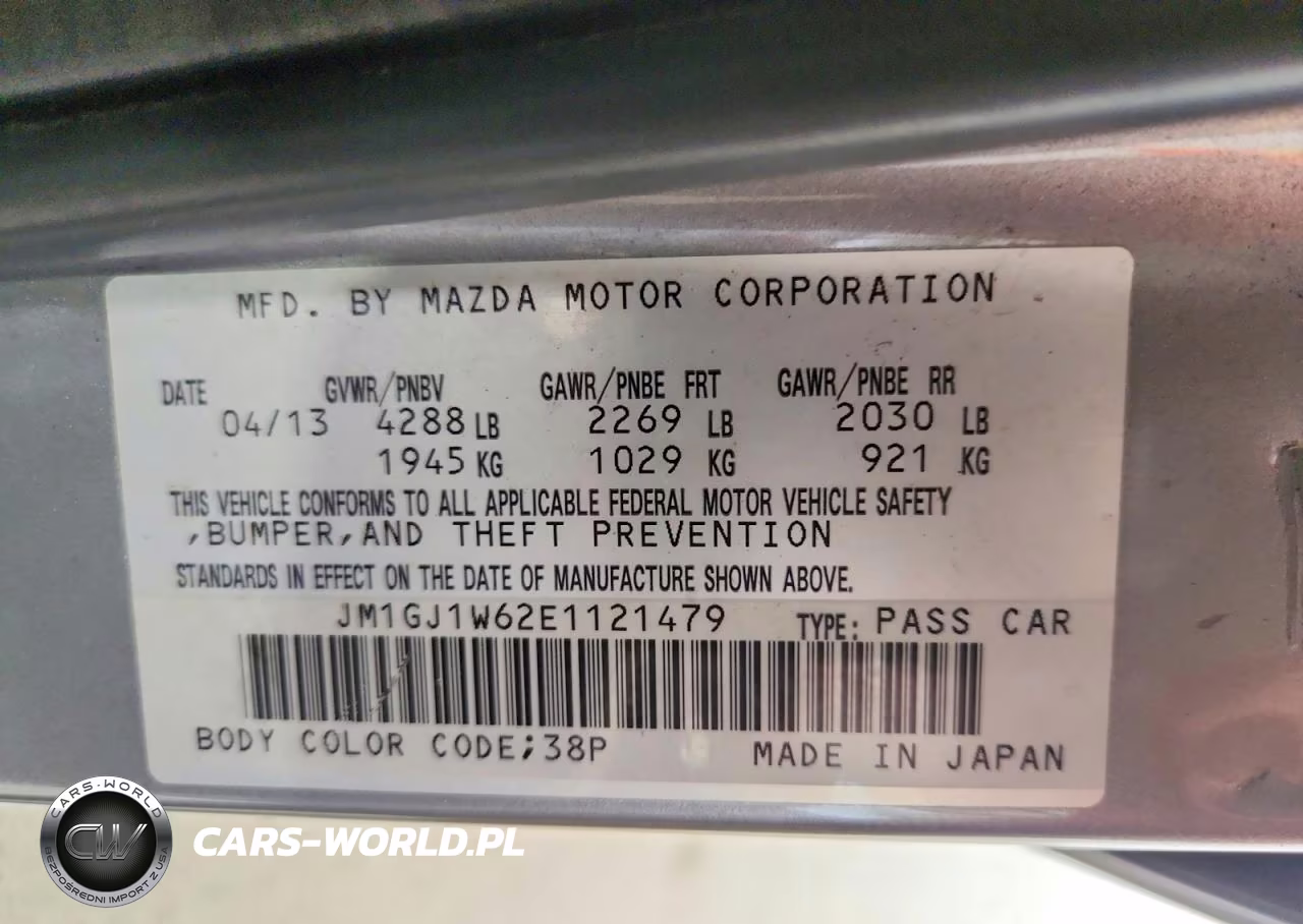 2014 Mazda 6 Grand Touring VIN:JM1GJ1W62E1121479 - 12