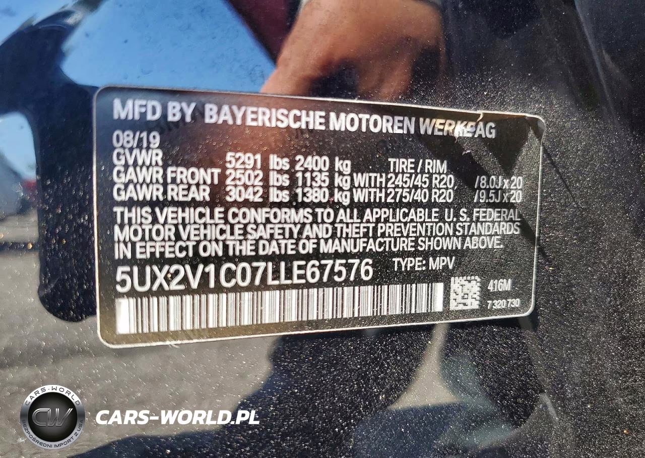 2020 BMW X4 xDrive30I VIN:5UX2V1C07LLE67576 - 13