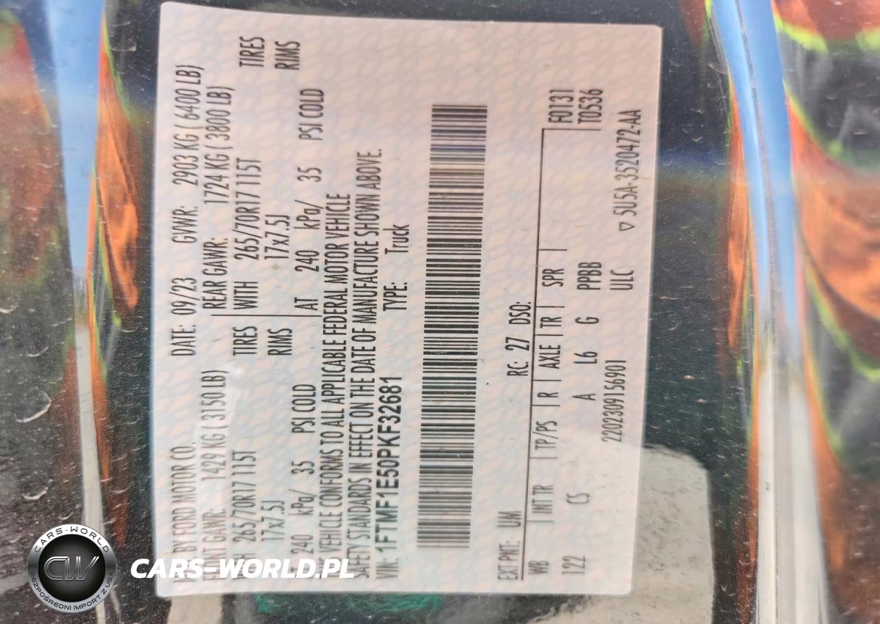 2023 Ford F150 VIN:1FTMF1E50PKF32681 - 13