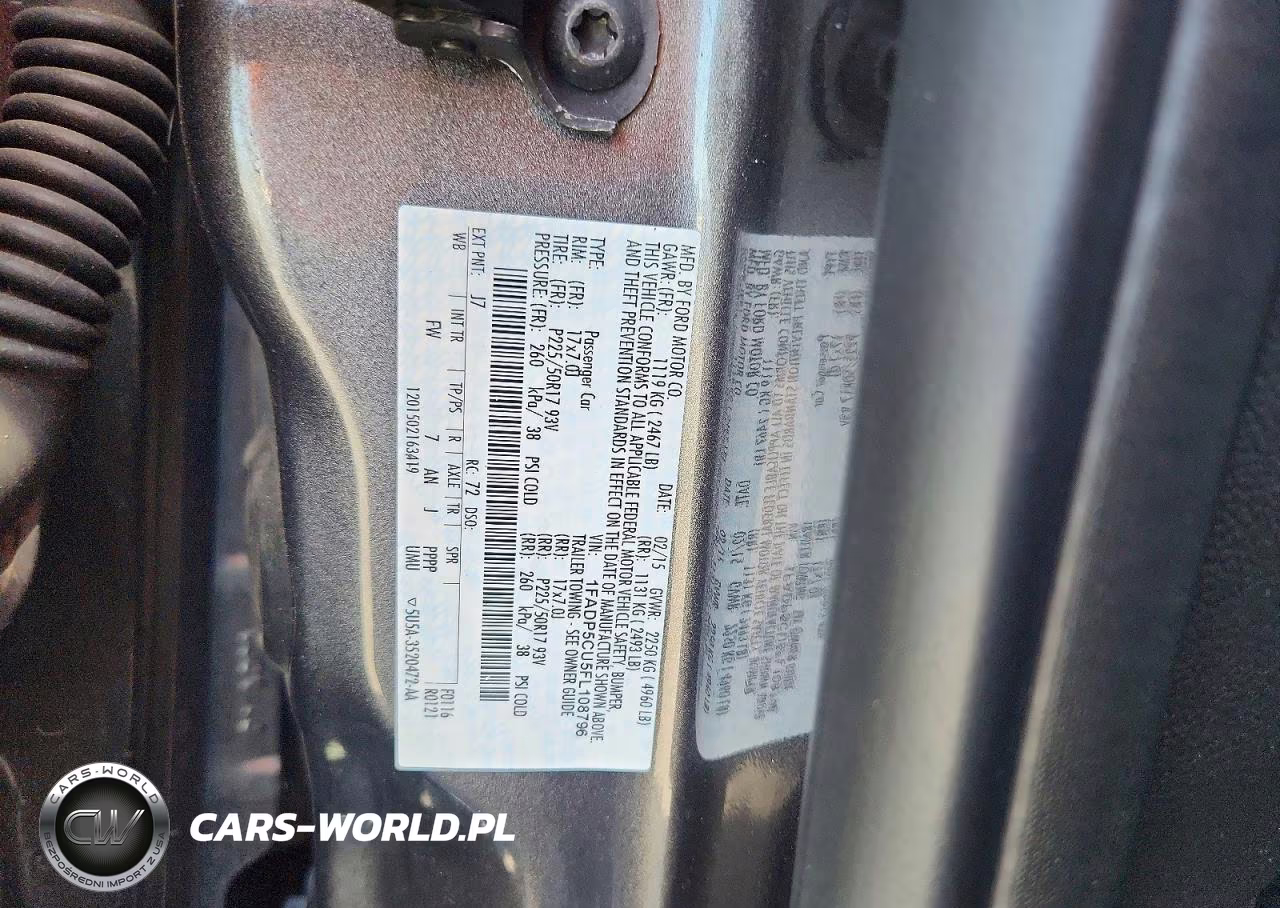 2015 Ford C-Max Premium Sel VIN:1FADP5CU5FL108796 - 12