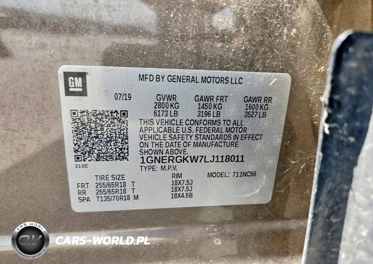 2020 Chevrolet Traverse Lt VIN:1GNERGKW7LJ118011 - 12