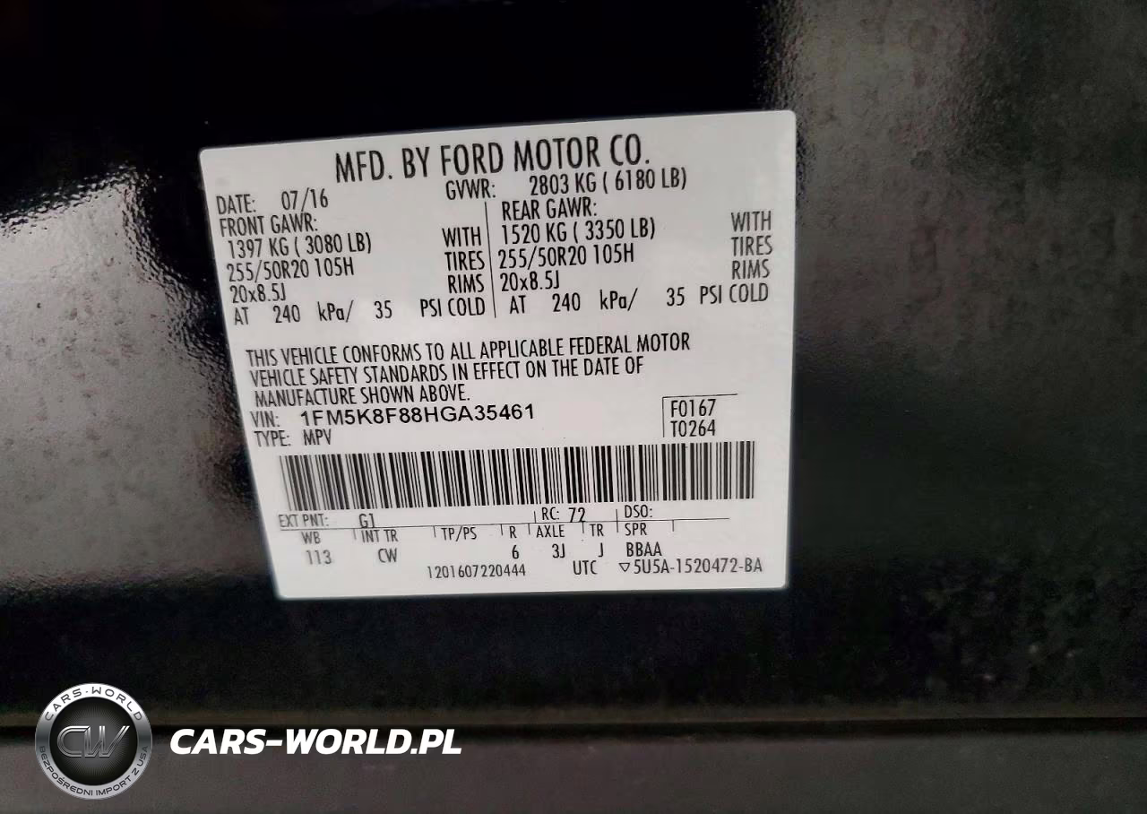 2017 Ford Explorer Limited VIN:1FM5K8F88HGA35461 - 12