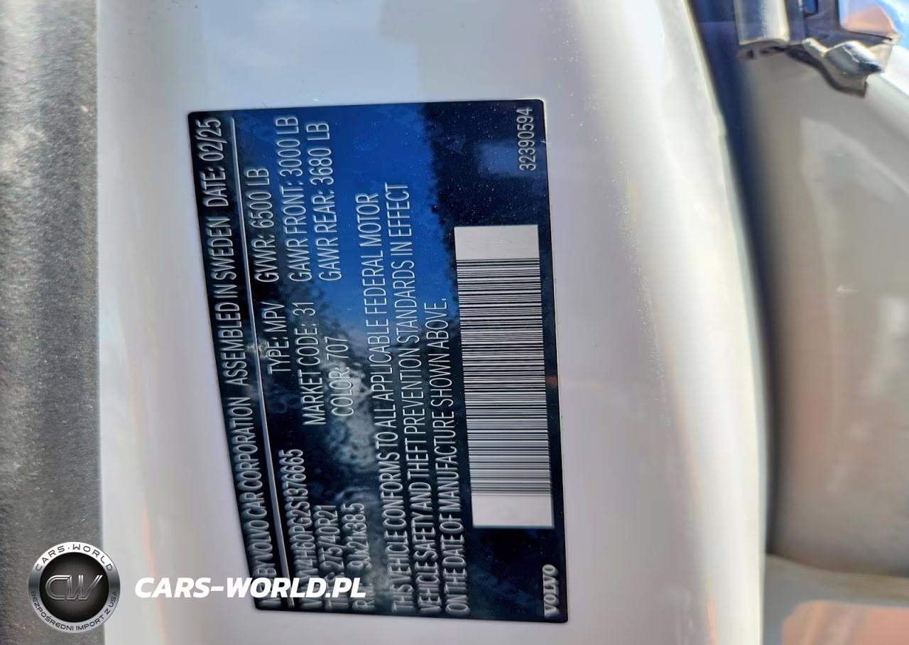 2025 Volvo Xc90 Ultra VIN:YV4H60PG2S1376665 - 13