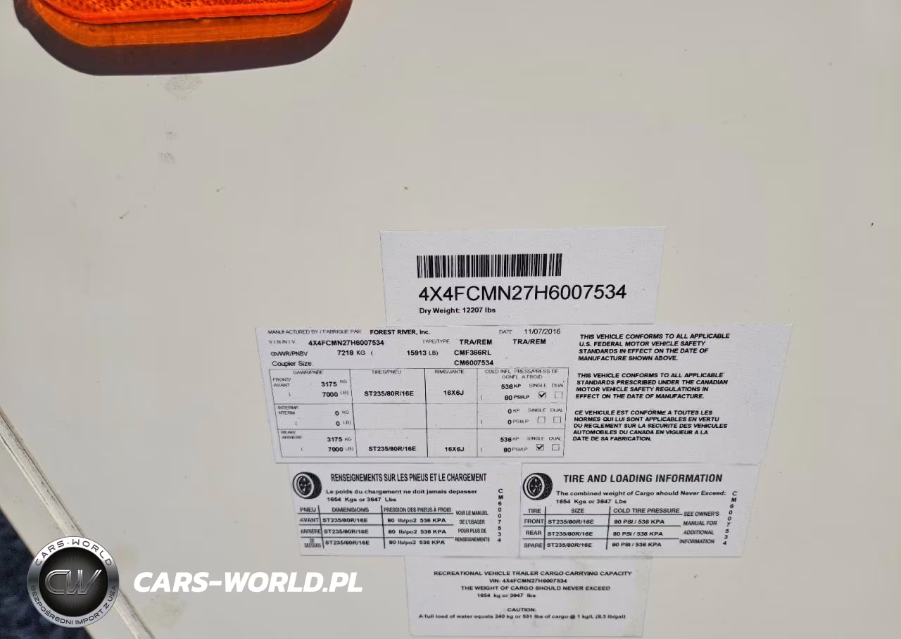 2017 Colu Trailer VIN:4X4FCMN27H6007534 - 10