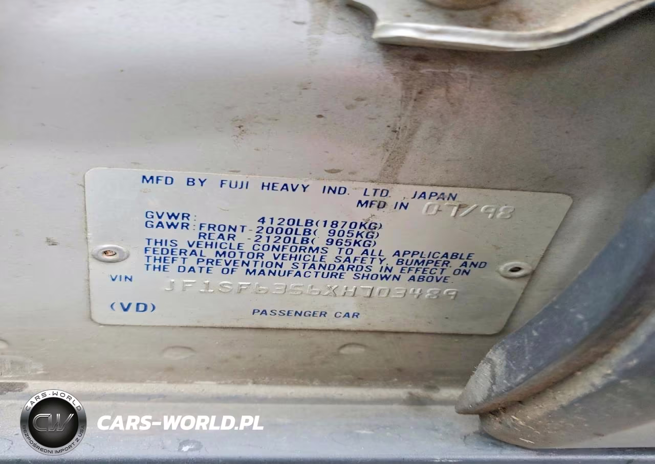 1999 Subaru Forester L VIN:JF1SF6356XH703489 - 14