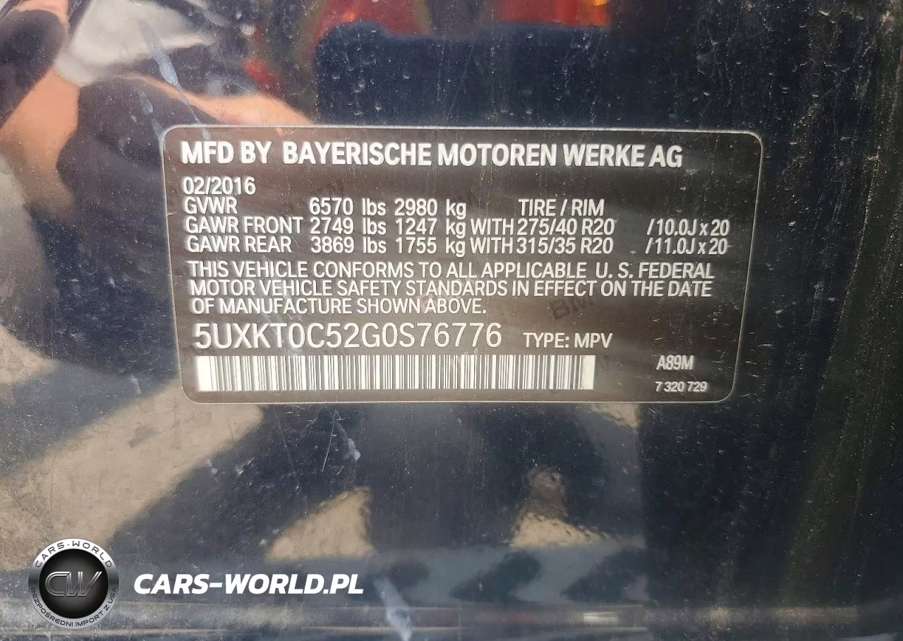 2016 BMW X5 Xdr40E VIN:5UXKT0C52G0S76776 - 13