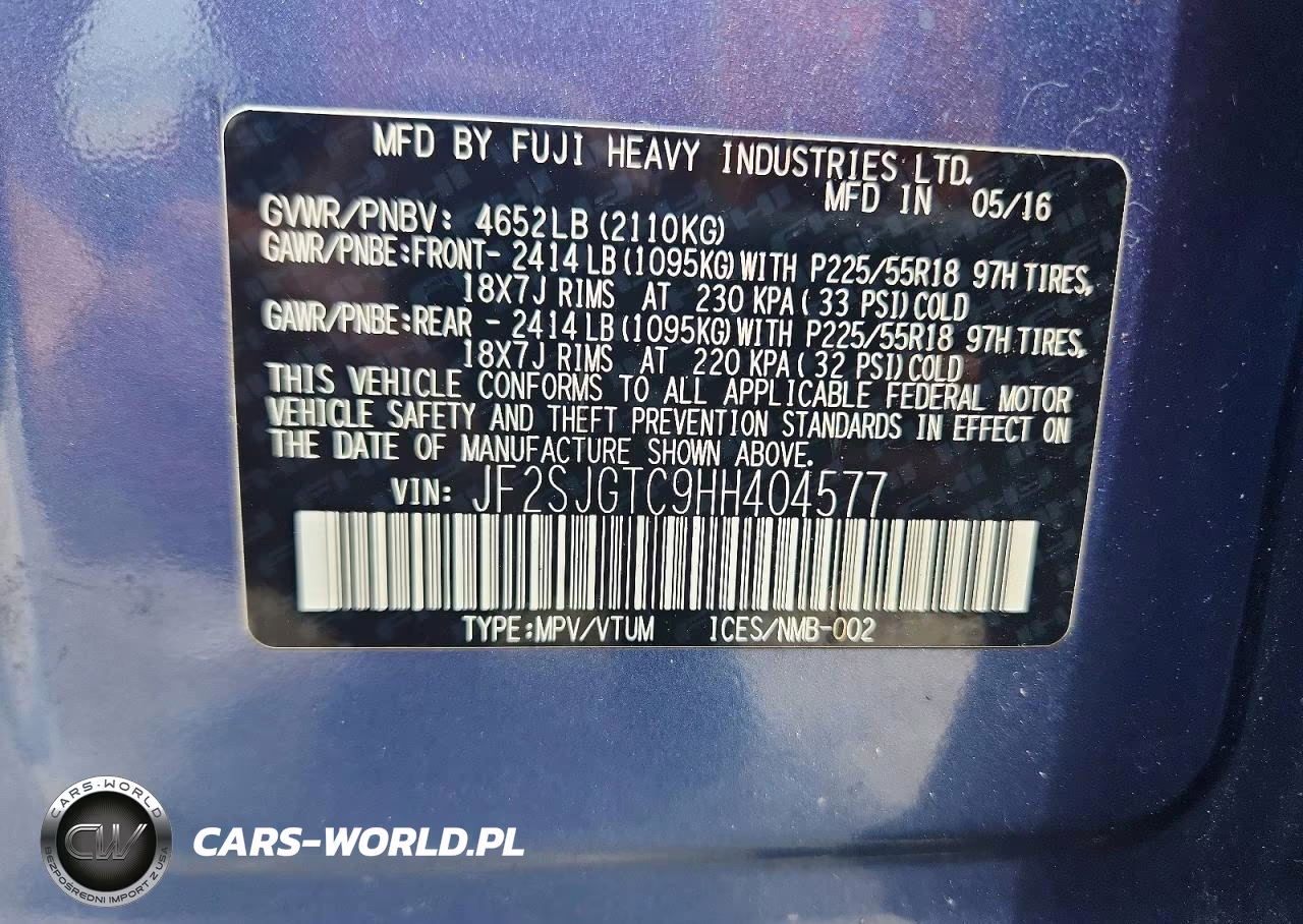 2017 Subaru Forester 2.0Xt Touring VIN:JF2SJGTC9HH404577 - 13