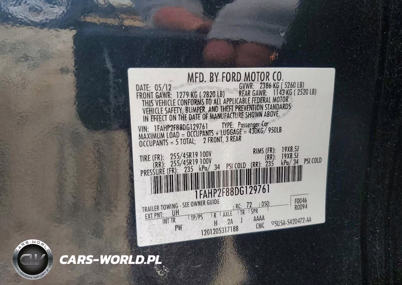 2013 Ford Taurus Limited VIN:1FAHP2F88DG129761 - 12