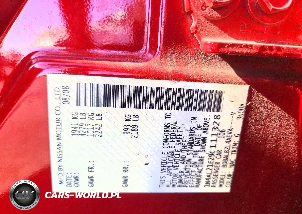 2009 Nissan Altima 2.5 VIN:1N4AL21E29C111328 - 12