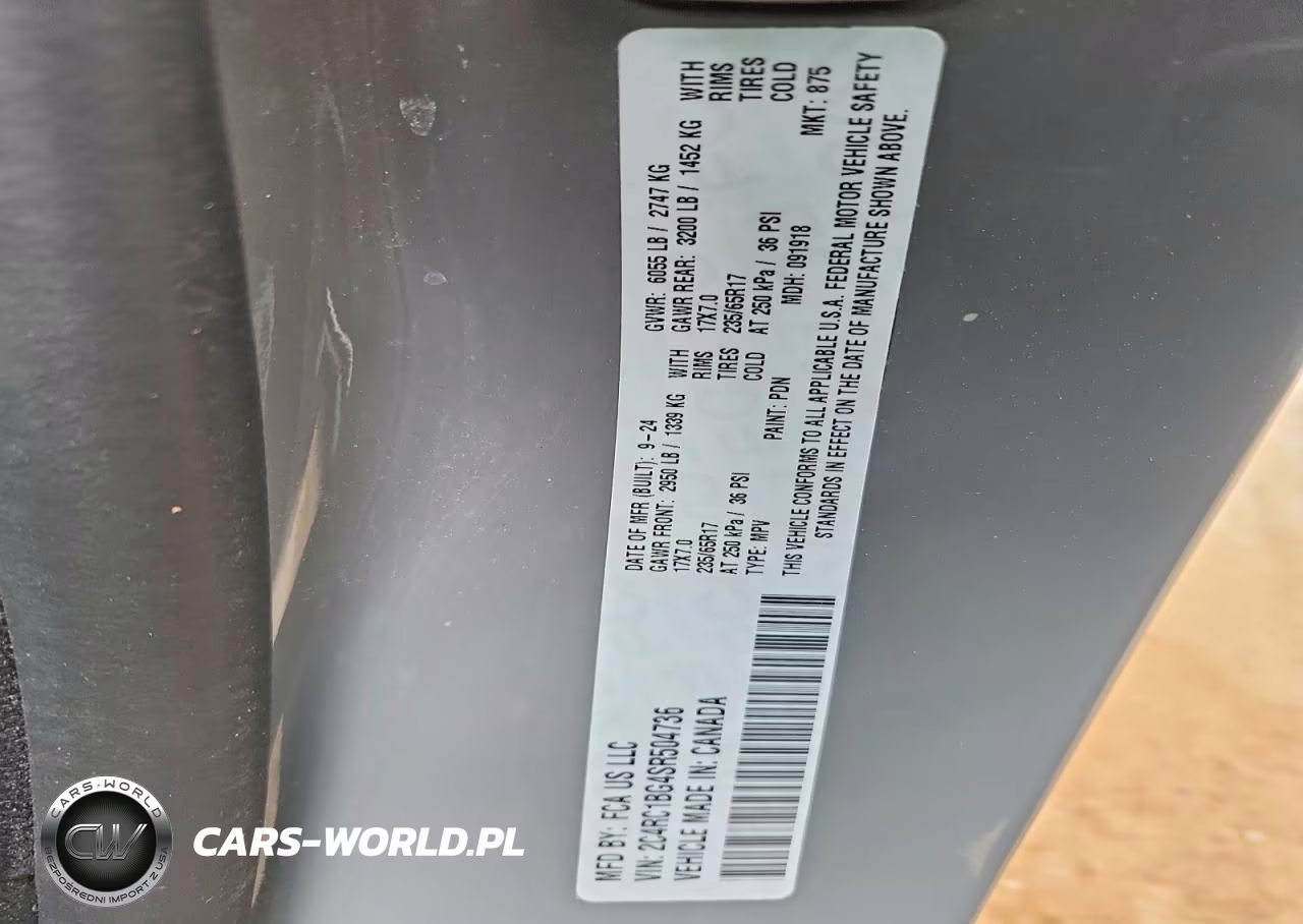 2025 Chrysler Pacifica Select VIN:2C4RC1BG4SR504736 - 13