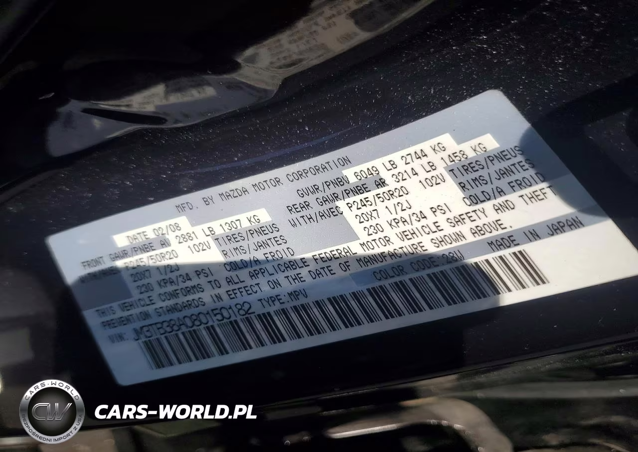 2008 Mazda Cx-9 VIN:JM3TB38A080150182 - 12