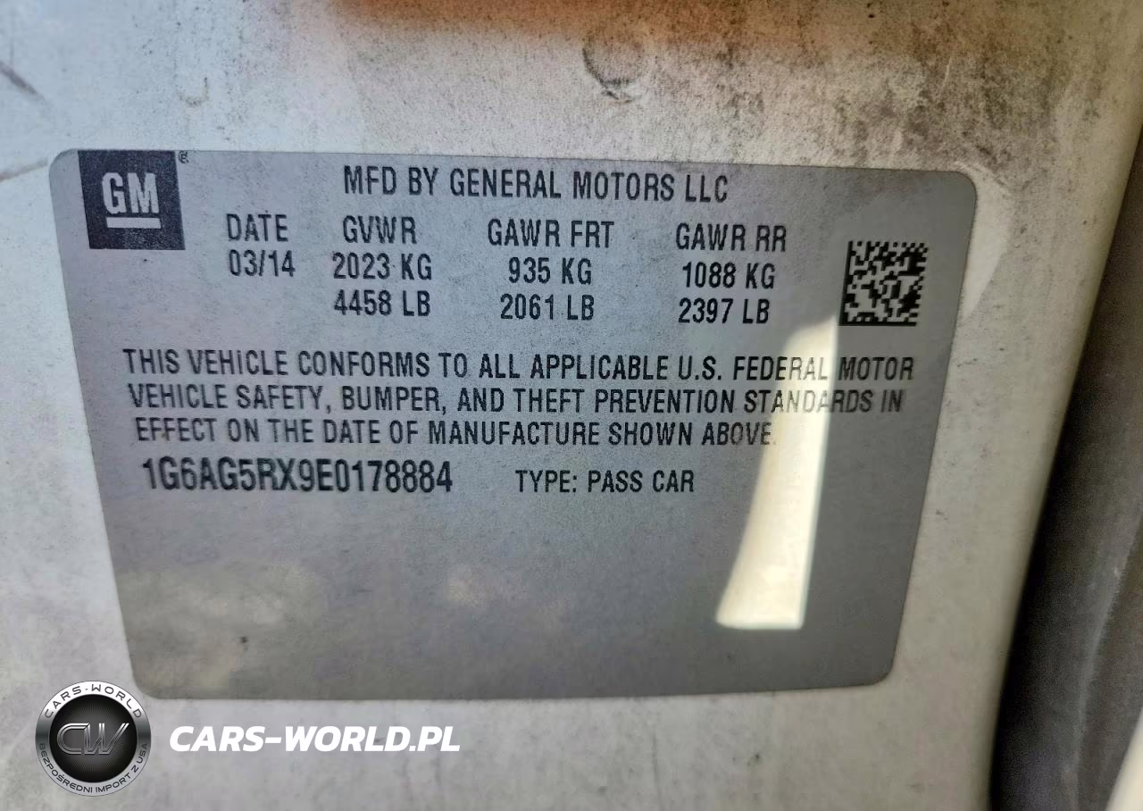 2014 Cadillac Ats VIN:1G6AG5RX9E0178884 - 12