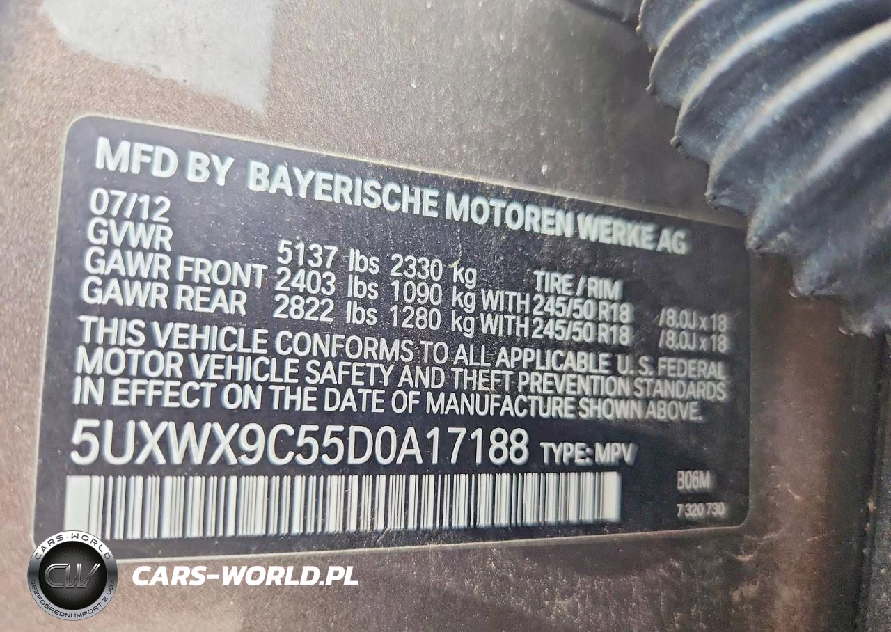 2013 BMW X3 xDrive28I VIN:5UXWX9C55D0A17188 - 13