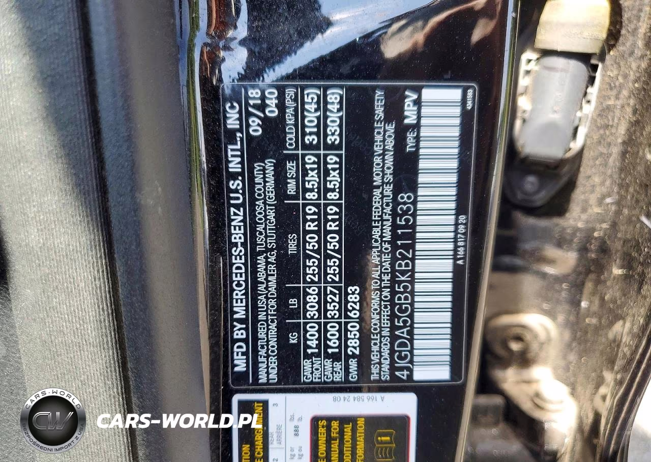 2019 Mercedes-Benz Gle 400 4Matic VIN:4JGDA5GB5KB211538 - 14