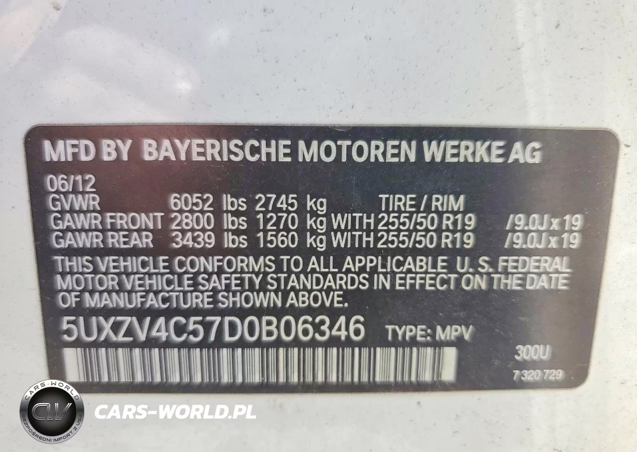 2013 BMW X5 xDrive35I VIN:5UXZV4C57D0B06346 - 13