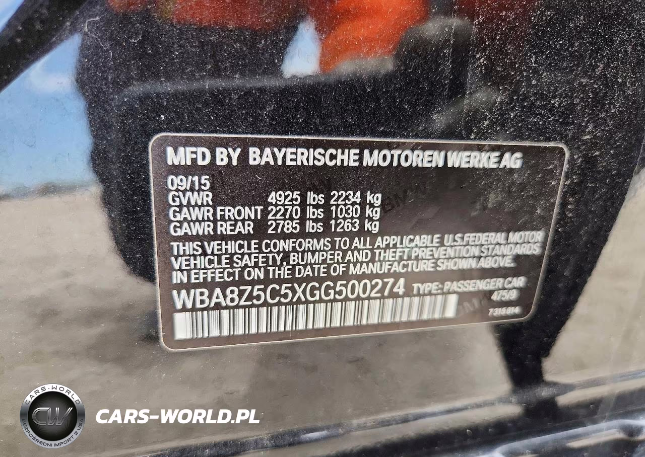 2016 BMW 328 Xigt Sulev VIN:WBA8Z5C5XGG500274 - 13