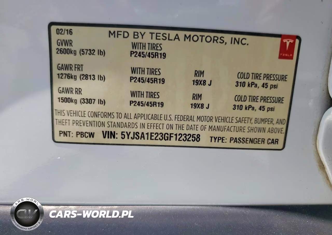2016 Tesla Model S VIN:5YJSA1E23GF123258 - 12