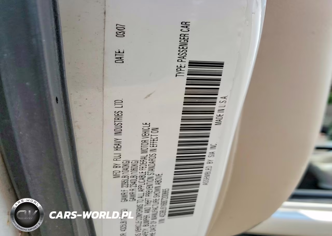 2008 Subaru Legacy 2.5I VIN:4S3BL616887200665 - 12