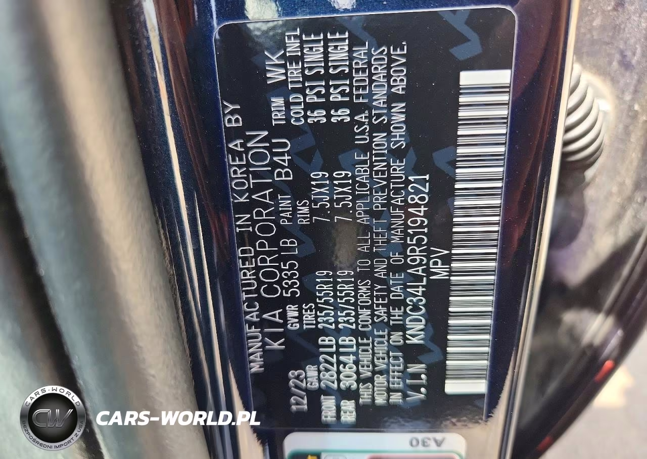 2024 Kia Ev6 Wind VIN:KNDC34LA9R5194821 - 12