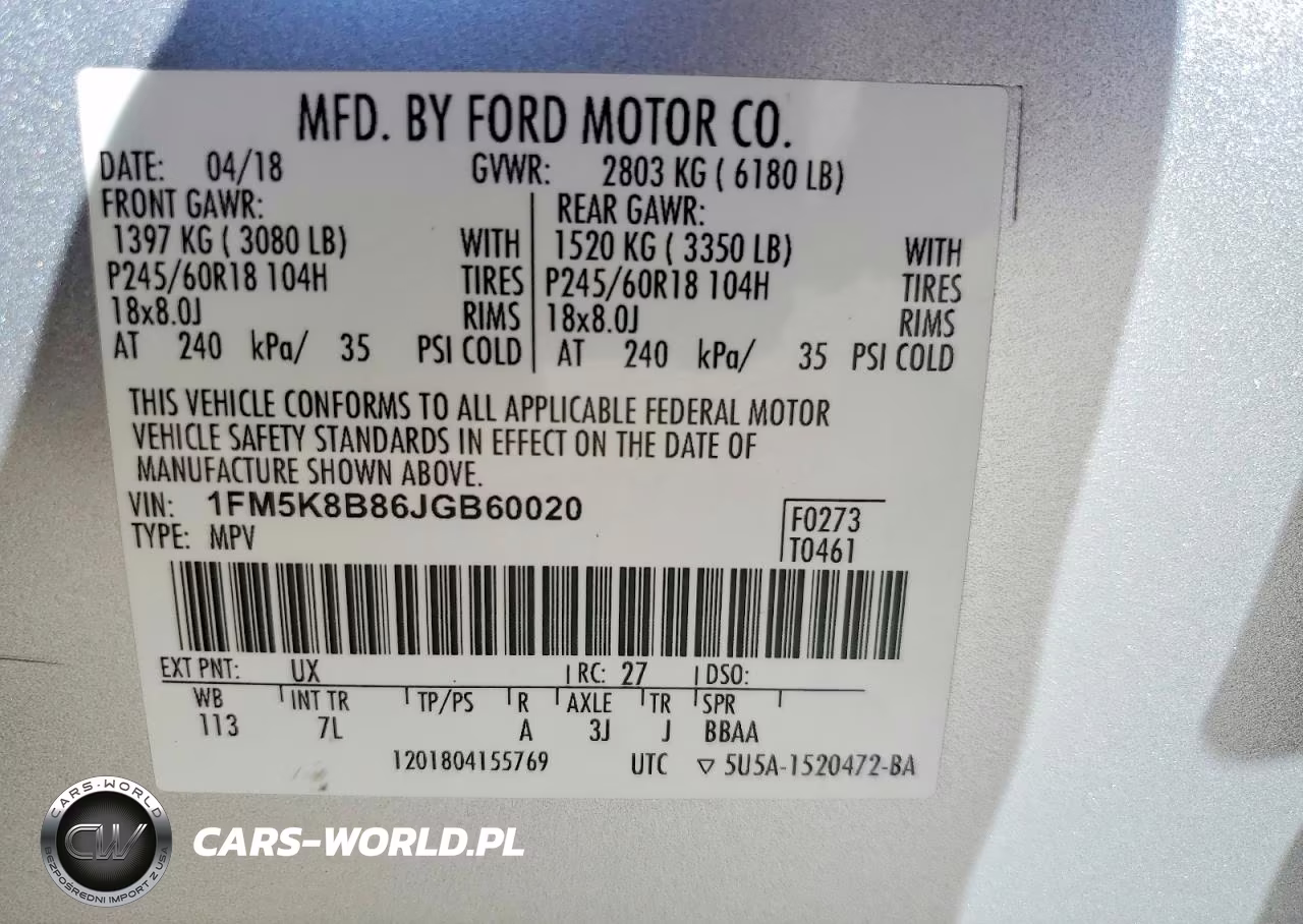 2018 Ford Explorer VIN:1FM5K8B86JGB60020 - 13