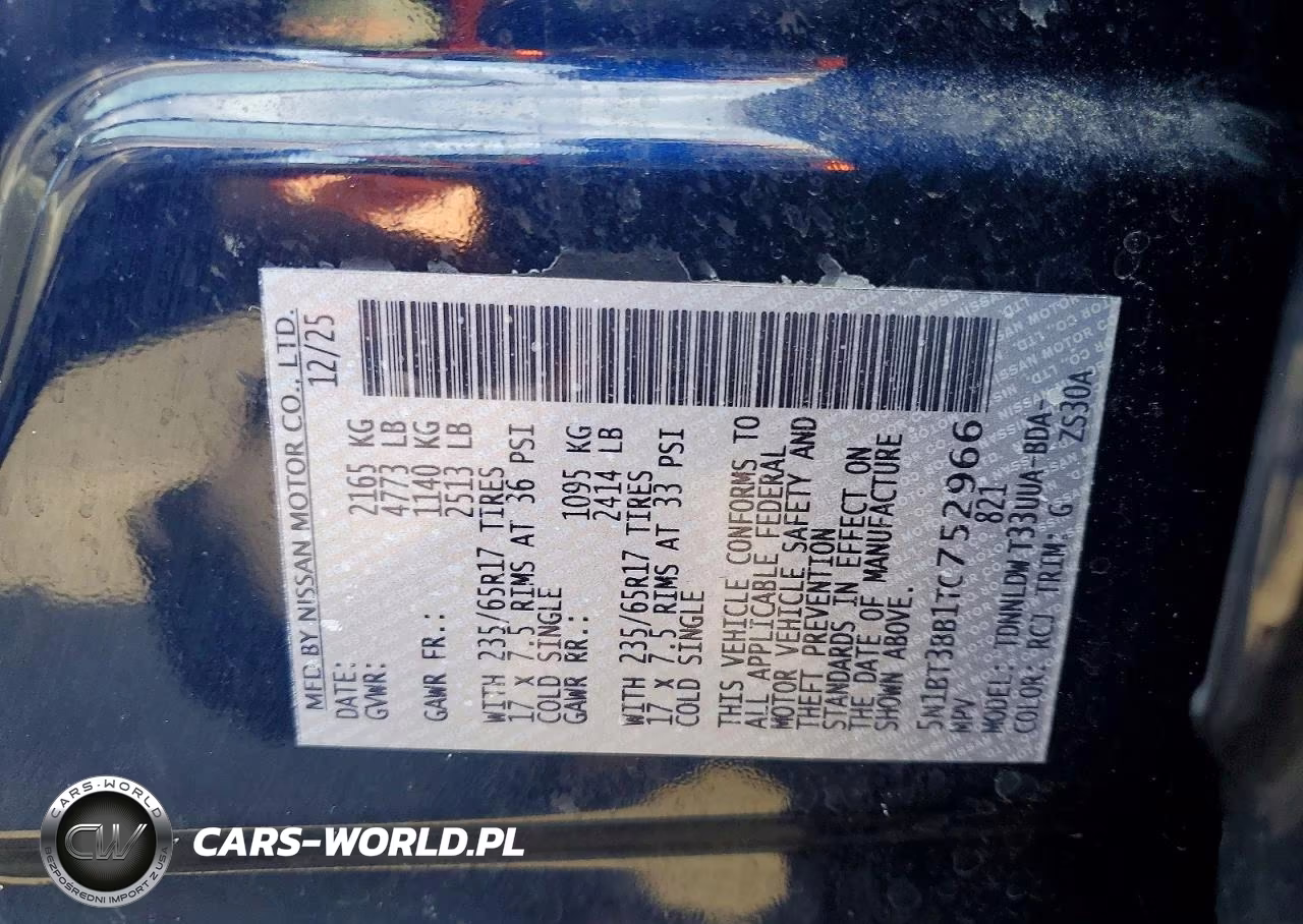 2026 Nissan Rogue Sv VIN:5N1BT3BB1TC752966 - 14
