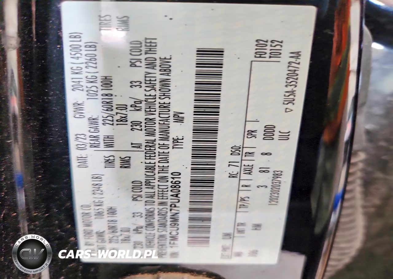 2023 Ford Escape St Line VIN:1FMCU9MN7PUA08610 - 14