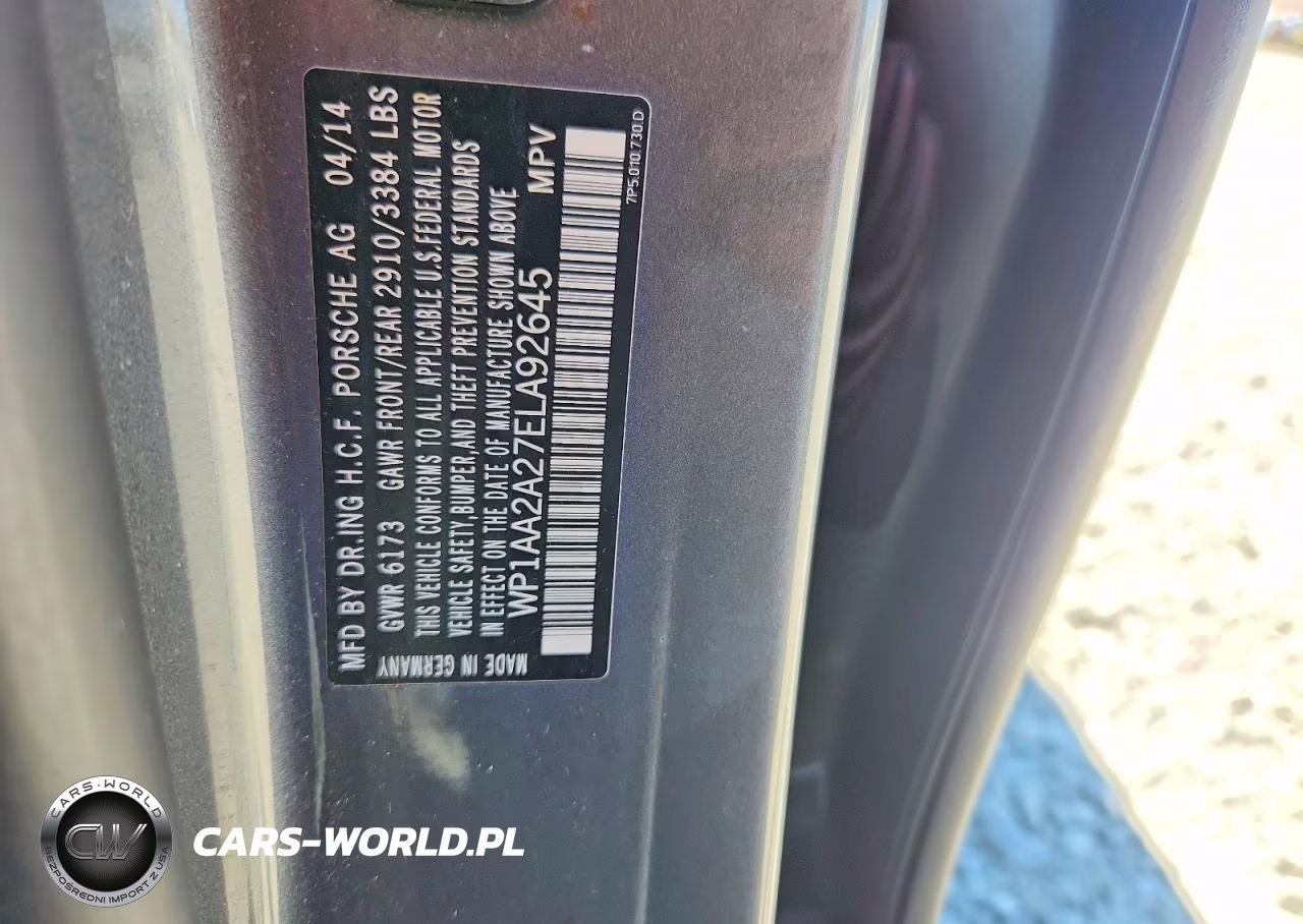 2014 Porsche Cayenne VIN:WP1AA2A27ELA92645 - 13