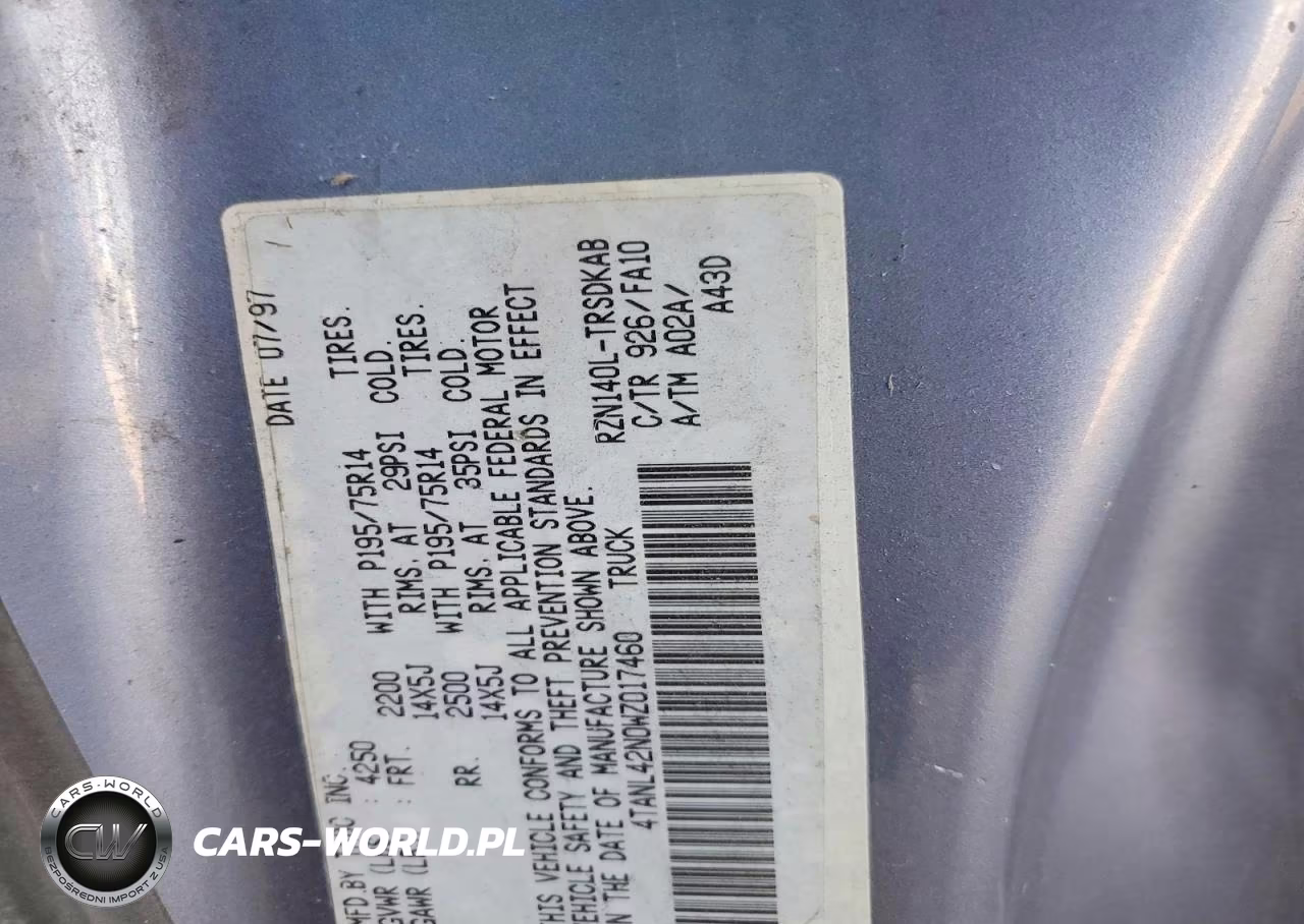 1998 Toyota Tacoma Base VIN:4TANL42N0WZ017460 - 12