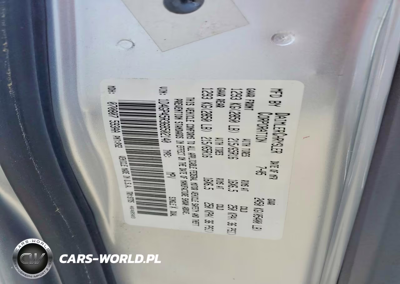 2006 Dodge Caravan Sxt VIN:1D4GP45R36B502140 - 14