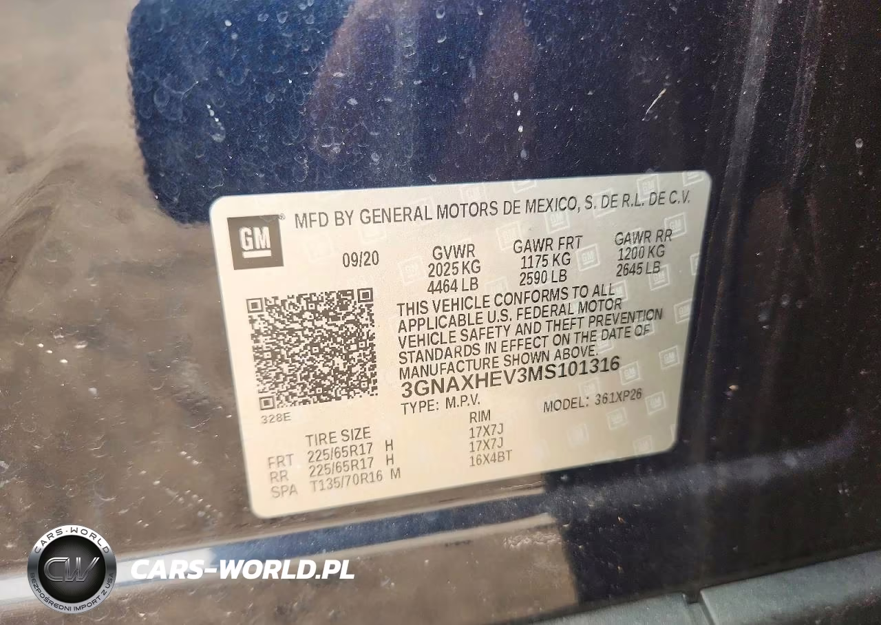 2021 Chevrolet Equinox Ls VIN:3GNAXHEV3MS101316 - 13