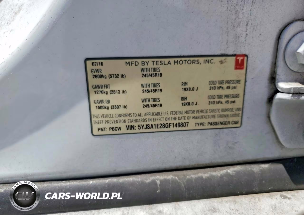 2016 Tesla Model S VIN:5YJSA1E28GF149807 - 12