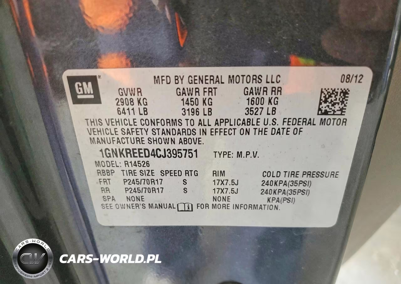 2012 Chevrolet Traverse Ls VIN:1GNKREED4CJ395751 - 13
