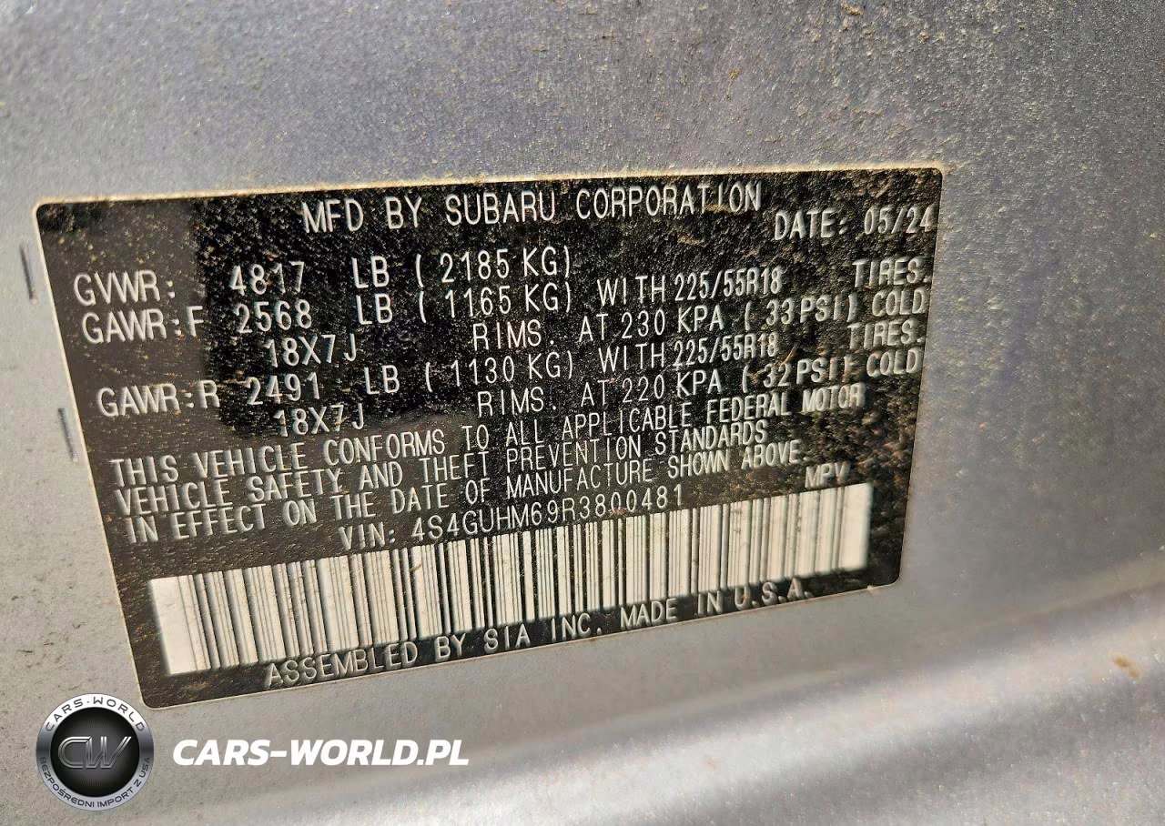2024 Subaru Crosstrek Limited VIN:4S4GUHM69R3800481 - 13