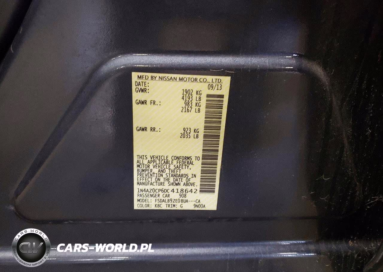 2013 Nissan Leaf S VIN:1N4AZ0CP6DC418642 - 12