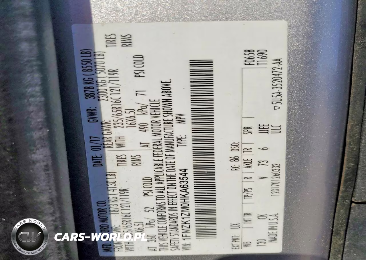 2017 Ford Transit T-150 VIN:1FMZK1ZM0HKA63544 - 13