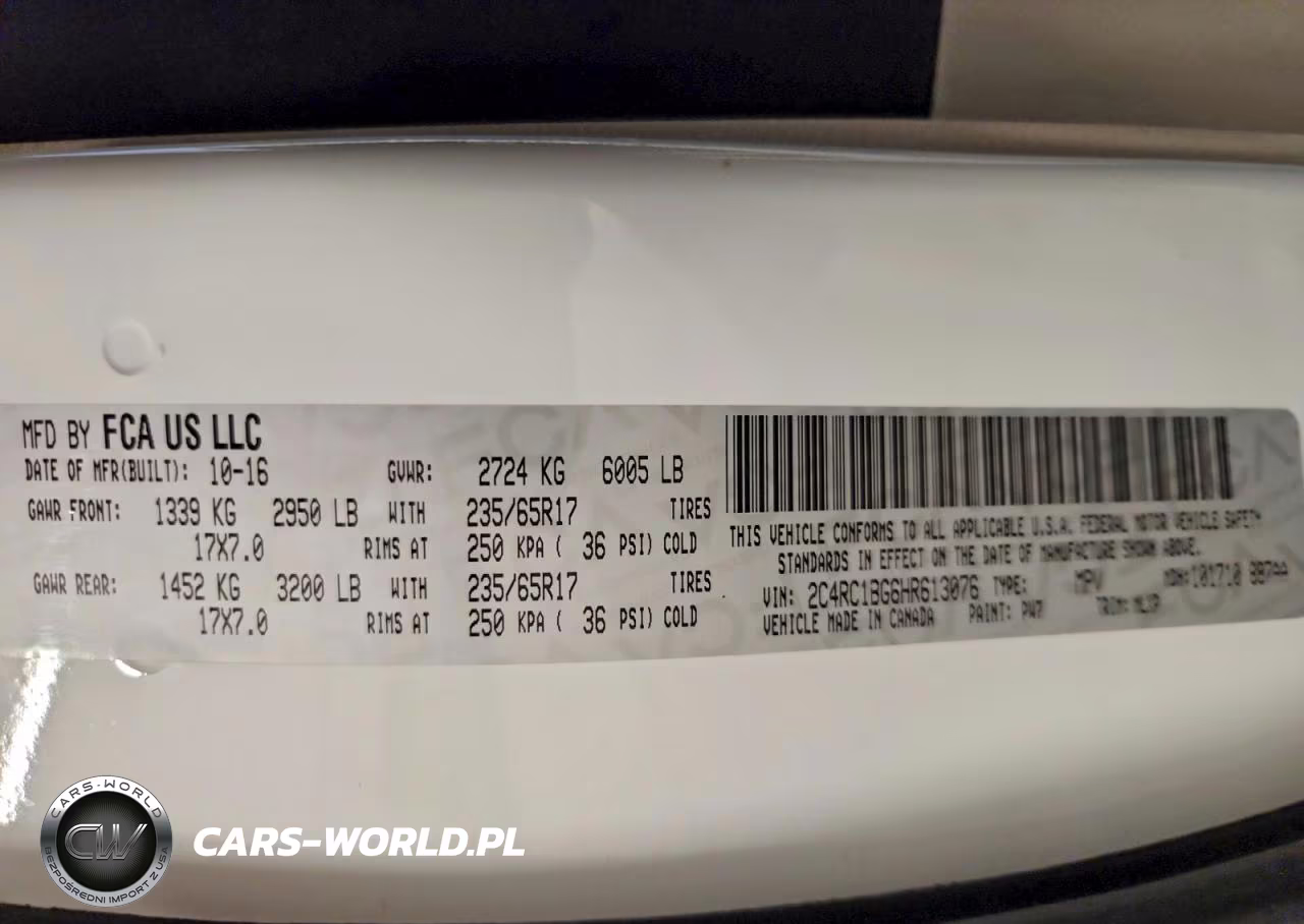 2017 Chrysler Pacifica Touring L VIN:2C4RC1BG6HR613076 - 13