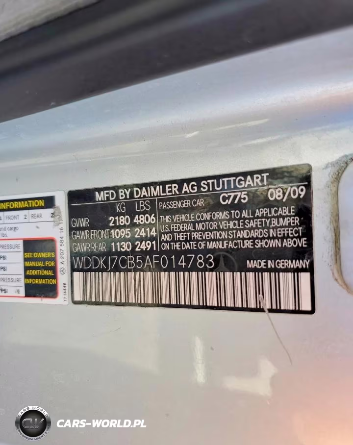 2010 Mercedes-Benz E 550 VIN:WDDKJ7CB5AF014783 - 12