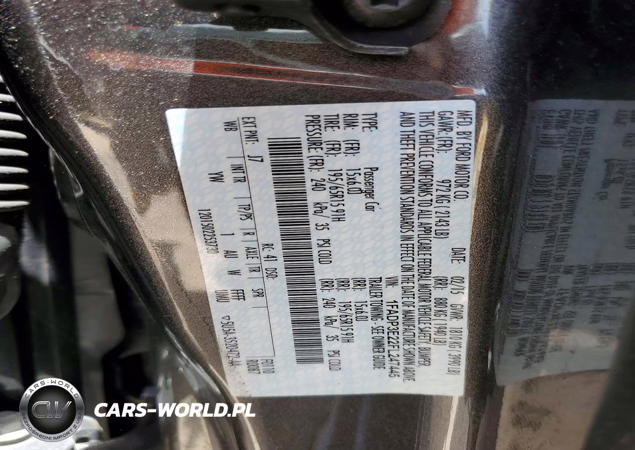 2015 Ford Focus S VIN:1FADP3E22FL247445 - 12