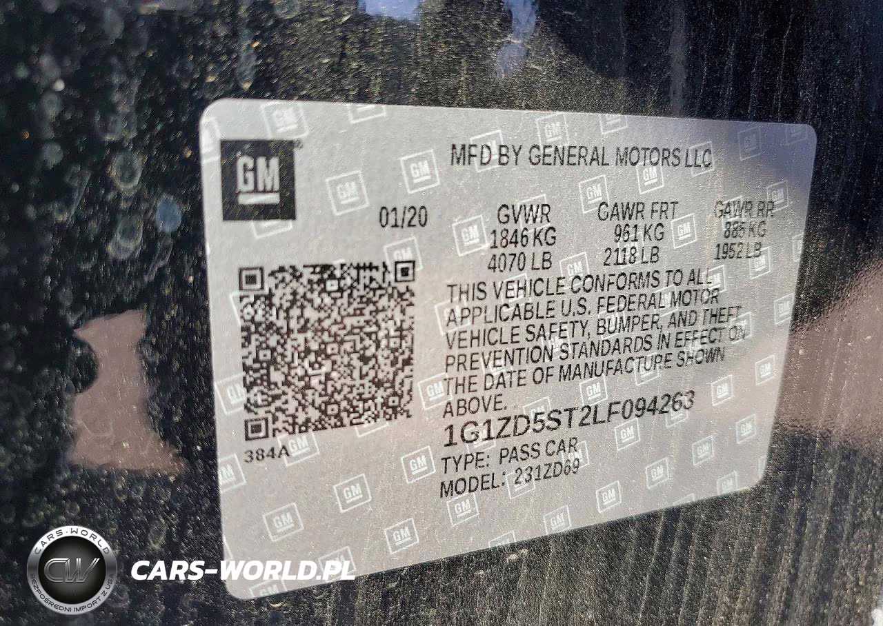 2020 Chevrolet Malibu Lt VIN:1G1ZD5ST2LF094263 - 13